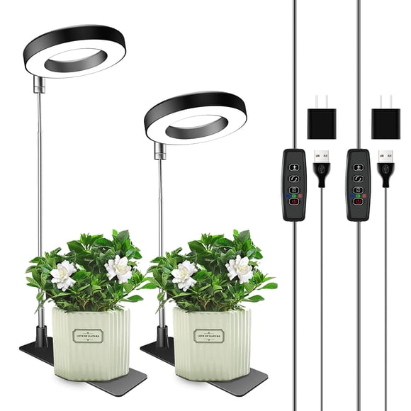Grow Lights Aokrean 48 LED de espectro completo para plantas de interior