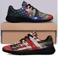 thumbnail image 3 of Puerto Rico American flag Shoes Sneakers Black Size 8, 3 of 7