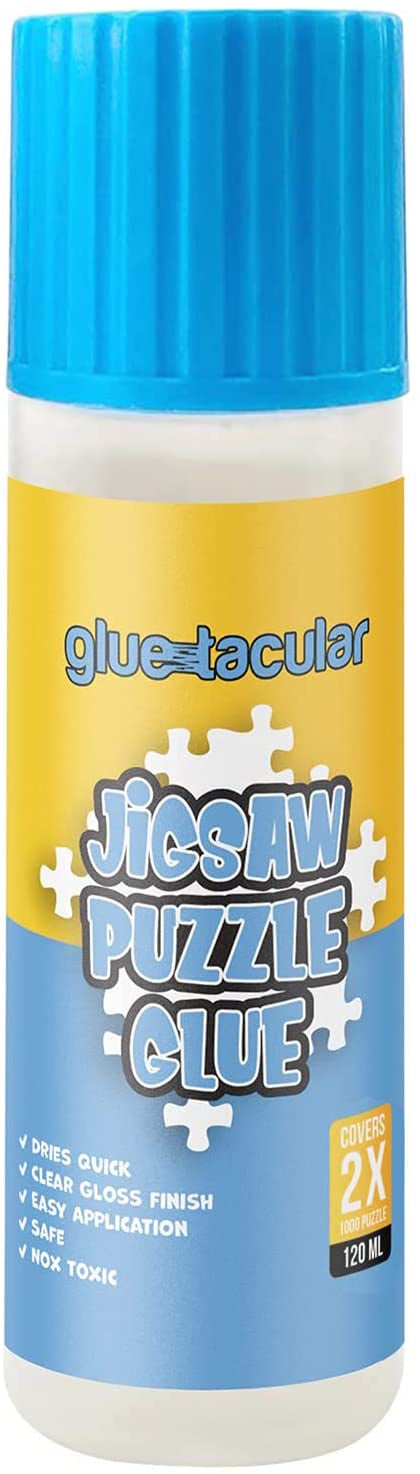 120ML Jigsaw Puzzle Glue With Sponge Transparent Liquid Jigsaw