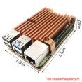 thumbnail image 2 of Ventiladores Dobles Cnc Caja De Aleación De Aluminio Carcasa De Metal De 4 Colores Con Disipadores De Calor Para Raspberry Pi 4B 4 Modelo B Scienceny EL012897-00, 2 of 2