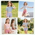 thumbnail image 6 of Ruisita 2 Pack Girl Boy Cut Low Rise Shorts Comfortable Dance and Bike Shorts Skirt Shorts for Teenagers, 6 of 9