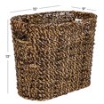 thumbnail image 4 of DecMode 13" Brown Plastic Handmade Woven Single Slot Magazine Holder with Light Brown Accents, 4 of 13