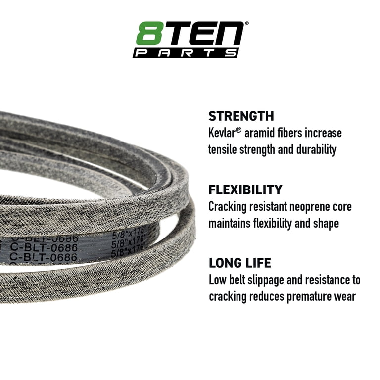 8TEN Belt with KEVLAR for Husqvarna Exmark Toro ZX5400 109-8070-SL