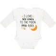 thumbnail image 3 of Inktastic I Love My Oma to the Moon and Back Boys or Girls Long Sleeve Baby Bodysuit, 3 of 5