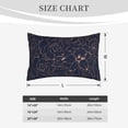 thumbnail image 3 of Fotbe Copper-Gold Gloss Outline Flower Pillow Cases - Envelope Closure - Luxury, Extra Soft, Cooling Pillow Covers - Wrinkle, Fade, Stain Resistant-20"x30", 3 of 8