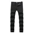 thumbnail image 2 of Size 26-42 Stretch Men Jeans Ripped Fashion Classic Casual Black Jeans Men\'s Denim Trousers Plus Size 2023 Summer New, 2 of 4