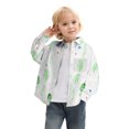 thumbnail image 2 of XinLfly Boys'Long Sleeve Button Down Shirt for Kids Toddler Cute Printed Lapel Collared Dress Shirt with Chest Pocket,Green,6-7T, 2 of 6