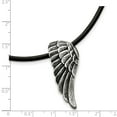 thumbnail image 3 of White Stainless Steel necklace with pendant Men's 20 in, 3 of 3