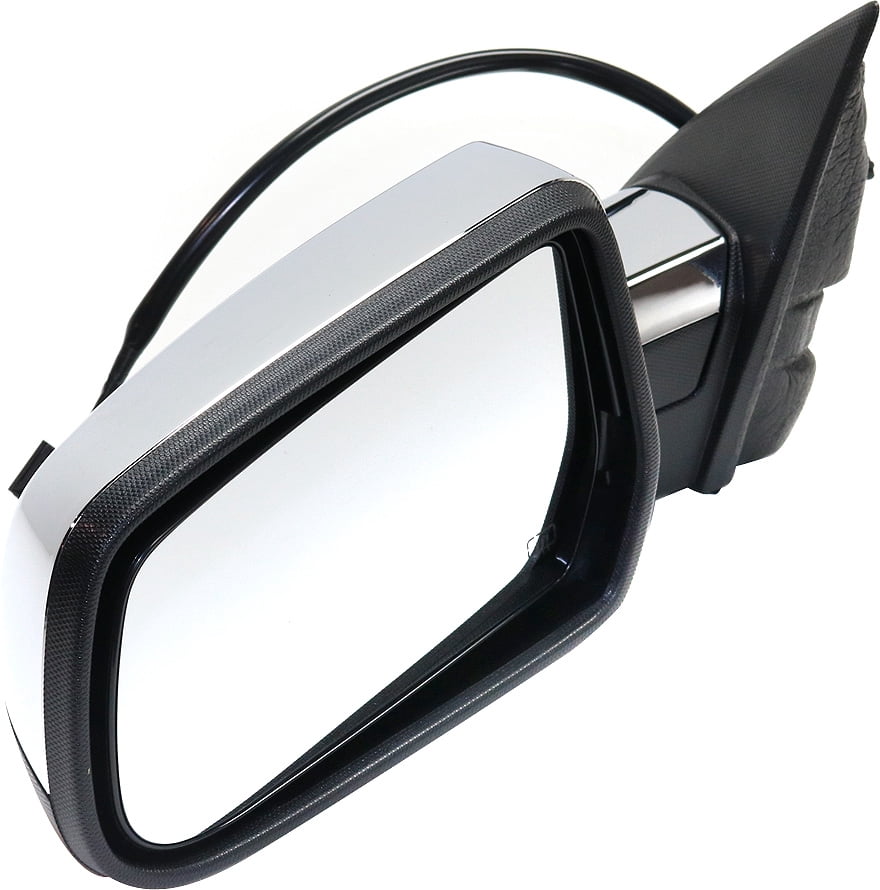 Mirror Compatible With 2010-2017 Chevrolet Equinox Gmc Terrain Left Driver Side Heated Chrome Kool-Vue