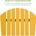 thumbnail image 5 of YEXJ Folding Adirondack Chair Outdoor Wooden Accent Furniture Fire Pit Lounge Chairs for Yard, Garden, Patio w/ 350lb Weight Capacity-Marigold Yellow, 5 of 9
