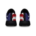 thumbnail image 4 of Dirt Track Racing Checkered Racing American flag Summer Nights and Dirt Track Lights Shoes Sneakers Black Size 4.5, 4 of 7