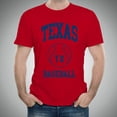 thumbnail image 3 of Texas Classic Baseball Arch Basic Cotton T-Shirt - X-Large - Red, 3 of 6