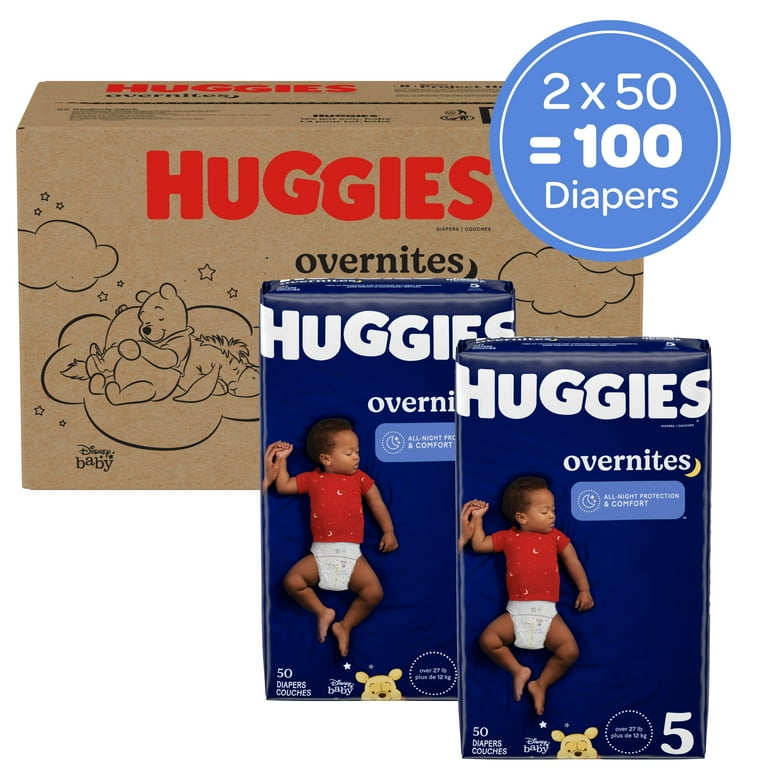 Huggies Overnites Nighttime Diapers Size 5 100 Ct Select for