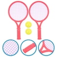 thumbnail image 2 of 1 Pair of Children's Tennis Racket Kids Plastic Badminton Rackets Game Props for Kindergarten Primary School (Size S Random Pattern), 2 of 6