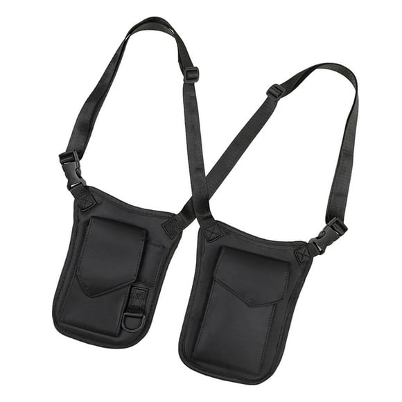 Hiddens en la parte superior del hombro de la axila de la bolsa de hombro doble para correr compras Con hebilla del llavero