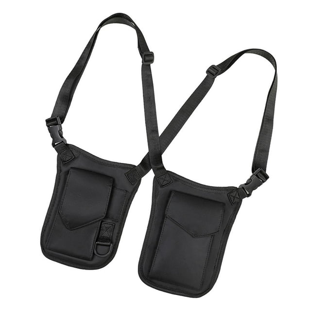 Hiddens en la parte superior del hombro de la axila de la bolsa de hombro doble para correr compras Con hebilla del llavero