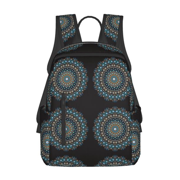 Disketp Mandala Mochila Ligera e Impermeable, Mochila de Día Resistente para Viajes, Senderismo y Uso Diario para Hombre y Mujer