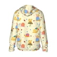thumbnail image 3 of Uemuo Colorful Cartoon Snail Pattern Women's Full Zip UPF 50+ Sun Protection Hoodie Jacket Long Sleeve Sun Shirt Hiking Outdoor Performance with Pockets-XX-Large, 3 of 9