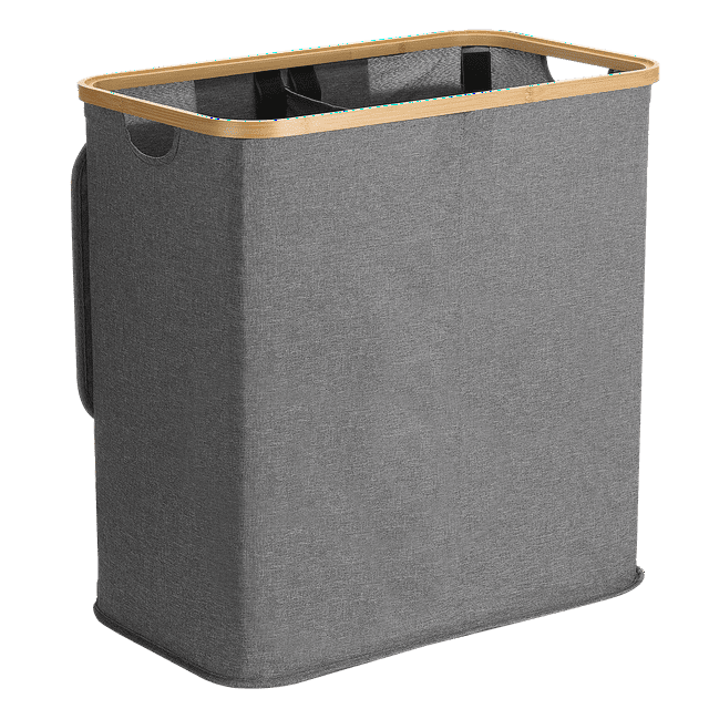 Oyajia Double Laundry Hamper with Lid and Removable Laundry Bags,Large