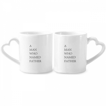 

Man Love Dad Father Futrue Couple Porcelain Mug Set Cerac Lover Cup Heart Handle