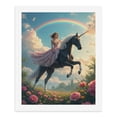 thumbnail image 5 of Paint By Numbers Kit for Adults Beginner - DIY Rainbow Fantasy Woman Horse Meadow Canvas Painting Kits for Adults, Frameless Paint By Number for Adults for Home Wall Decor 16x20 Inch, 5 of 7