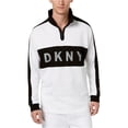 thumbnail image 1 of DKNY - Sudadera con cremallera para hombre, color blanco, grande DKNY Camisa de entrenamiento, 1 of 2