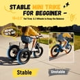 thumbnail image 4 of ESKUTE T300M Electric Tricycle for Beginners, Folding 3-Wheel E-Bike with 250W Motor, 302Wh Battery, 12 MPH , 16" x 3.0 Fat Tires, Step-Thru, Black, 4 of 7