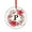 Pattern-15, variant on Watercolor Merry Christmas Wreath Crystal Glass Christmas Ornament Monogram Initial Letter with Floral Christmas Decorative Hanging Ornaments Xmas Tree Decor for Kids Mom Dad Friends Loves