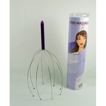 Purple Head Massager Stress Release Muscle Tension Neck Scalp