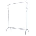 thumbnail image 1 of Floor Clothing Rack, Heavy Duty Freestanding Clothing Rack with Side Hooks for Drying Clothes Black,White, 1 of 7