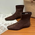 thumbnail image 2 of Women's Ankle Boots Suede Flat Pointed Toe Sock On Stretch Fit Comfortable Casual Footwear Ideal for Daily Wear, 2 of 5