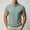 Army Green, variant on Men's Subtle Marled Collared Shirt, Light Heathered Texture, Short Sleeve Casual Top Gray M