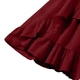 thumbnail image 7 of LEKWK Medieval Dress for Women Puff Sleeve High Low Renaissance Dress Square Neck Corset Lace Up Ruffle Victorian Halloween Costumes, 7 of 7