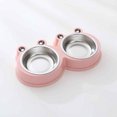 thumbnail image 5 of Stainless Steel Pet Bowl Set Double Dish Cute Cartoon Design Durable Non- Cat Dog Food Water Feeder, 5 of 5