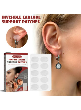 URGINO Earring Lobe Support Patches Ear Patches Earring Protectors Heavy Earrings Stabilizers Large Earrings Support Patches Prevents Tears & Reduces
