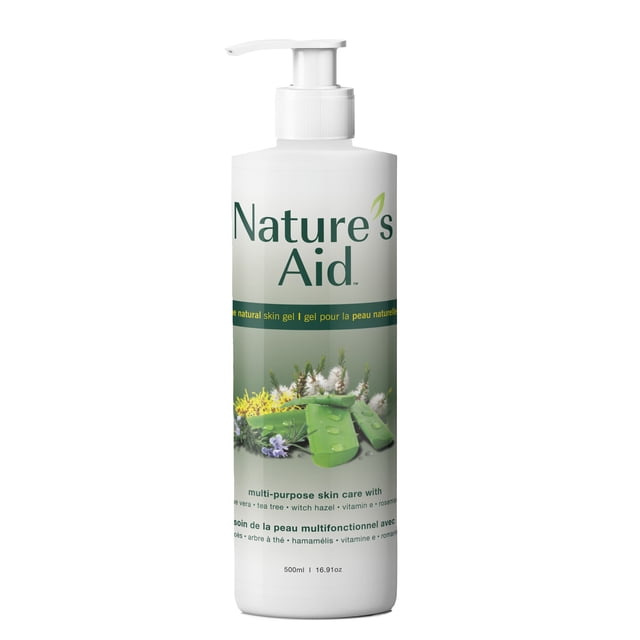 Nature's AidSkin Gel Original Made With Pure Aloe Extract, Soothing for All Skin Types - 500 ml
