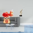 thumbnail image 2 of CarpNettore Chinese Feng Shui Koi Fish Music Note Statue Creative Desktop Decoration Musical Figurine Resin Tabletop Ornament Good Luck Entryway Office Home Decor, 2 of 8