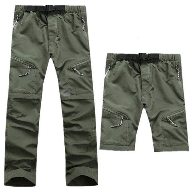 Pantalon de Randonnée à Séchage Rapide Détachable pour Hommes et Femmes, Pantalon de Sport pour Camping et Randonnée en Plein Air