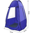 thumbnail image 3 of Pop Up Tent, Clear Outdoor Tents Sports Fishing, Rainproof and Windproof Beach Camping, Lightweight and Sturdy, Easy Set Up, UPF 50+ Portable Folding 39" x 64", 3 of 14