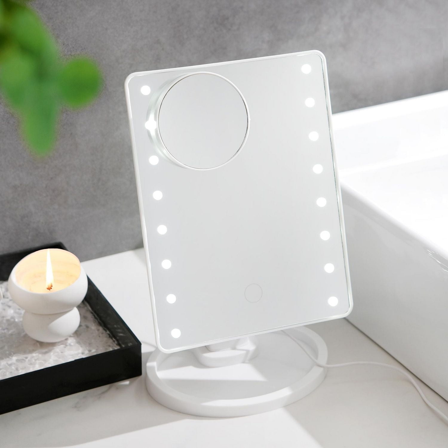 MS LED WHITE 10X MIRROR, LED MIRROR
