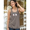 thumbnail image 2 of Love You Mom W Flowers Racerback Tank Women -Image by Shutterstock, Female XX-Large, 2 of 4