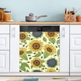 thumbnail image 4 of Vintage Sunflowers Beige Dishwasher Magnet Covers for The Front Magnetic Dishwasher Cover Home Cabinet Decals 20" x 26" Refrigerator Door Home Decor, 4 of 5