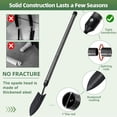 thumbnail image 6 of Garden Tool Set, 5Pcs Garden Tools with Extensions, Heavy Duty Rustproof Metal Gardening Tool Shovel Weeder Tiller Pruning Shear Gardening Supplies Garden Gifts for Women Kids, 6 of 7