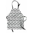 thumbnail image 1 of Cactus Apron, Monochrome Saguaro Succulent Botanical Continuous Pattern Plain Background, Unisex Kitchen Bib with Adjustable Neck for Cooking Gardening, Adult Size, Charcoal Grey White, by Ambesonne, 1 of 4