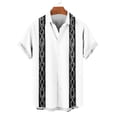 thumbnail image 4 of Men's Shirts Cuban Guayabera Casual Short Sleeve Button Down Textured Shirt Lightweight Summer Beach Hawaiian Shirts White XL, 4 of 6