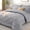 Light Gray, variant on WISHEAD Full Bed in a Bag Comforter Set with 7 Pieces - Dark Gray All Season Bedding Sets with Comforter, Pillow Shams, Flat Sheet, Fitted Sheet and Pillowcases