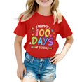 thumbnail image 1 of LUOGENLI T-Shirt pour Filles, Enfants, Filles et Garçons, Col Rond, Manches Courtes, T-Shirt d'Été Décontracté, Mini Rouge Tendance 12-13 Ans, 1 of 1