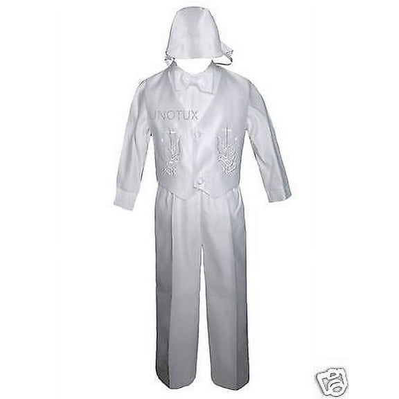 Baby Toddler Boy Communion Christening Baptism Outfit Suit Vest Set XS-XL 0M-24M