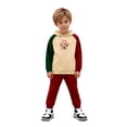 thumbnail image 1 of Ensemble Familial, Chandail en Molleton à Manches Longues Imprimé Décontracté pour Vacances, Pantalon pour Famille Parent-Enfant, Chandails en Molleton pour Famille, 1 of 9
