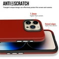 thumbnail image 3 of Entronix Shockproof Dual Layer Case for Apple iPhone 16 Pro, Slim Shockproof Bumper Phone Case for Apple iPhone 16 Pro with Military Grade Protection for Women Girls Boys Men, Red, 3 of 6